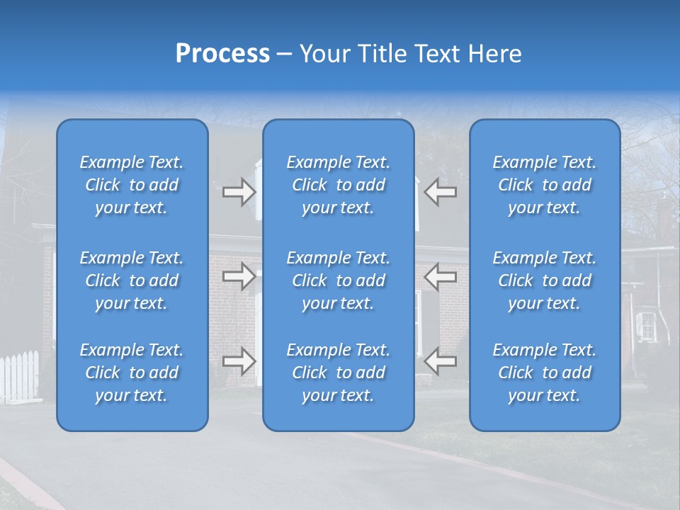 Exterior Dormer Window Driveway PowerPoint Template