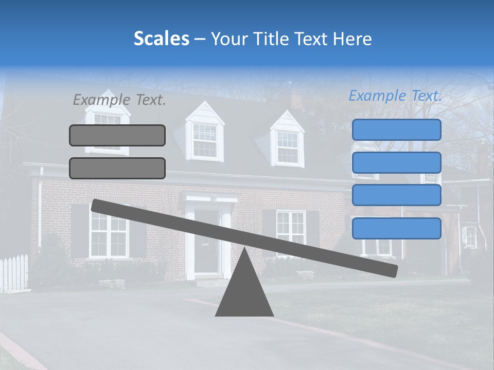 Exterior Dormer Window Driveway PowerPoint Template