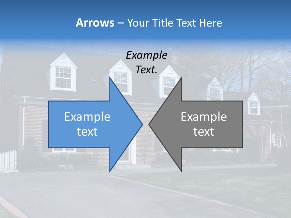 Exterior Dormer Window Driveway PowerPoint Template