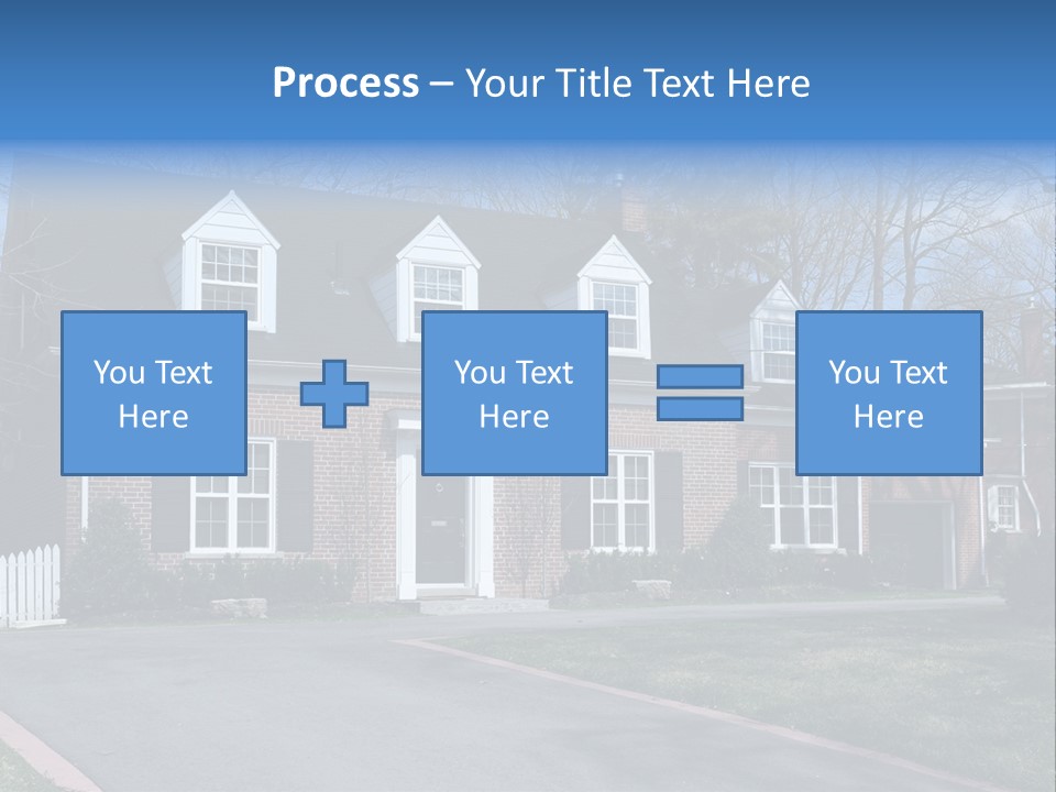 Exterior Dormer Window Driveway PowerPoint Template