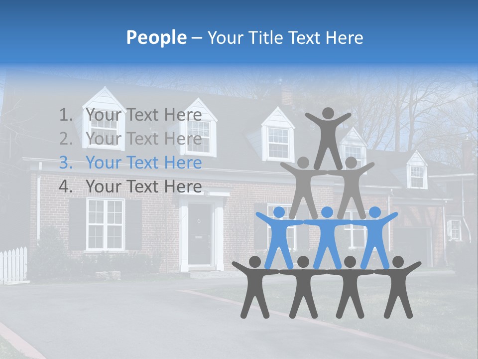 Exterior Dormer Window Driveway PowerPoint Template