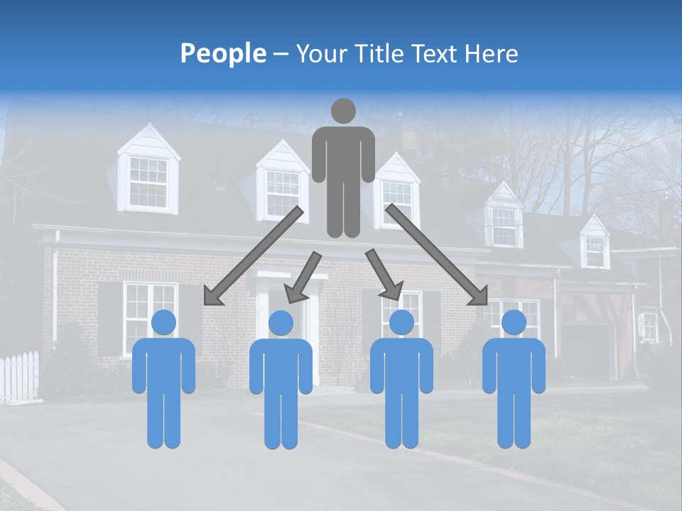 Exterior Dormer Window Driveway PowerPoint Template