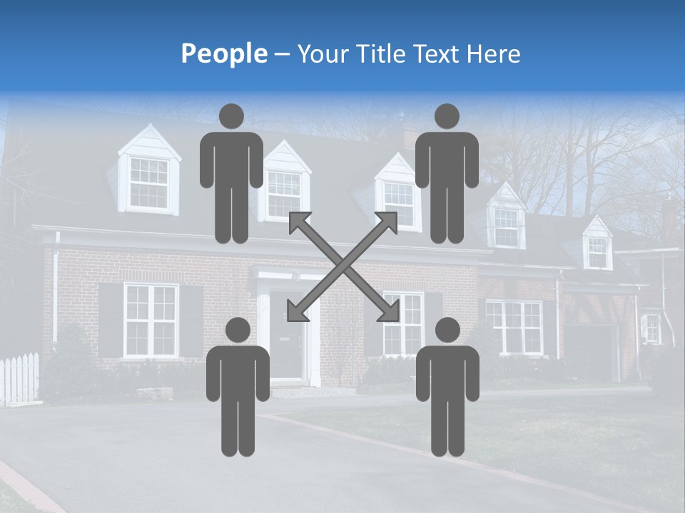Exterior Dormer Window Driveway PowerPoint Template