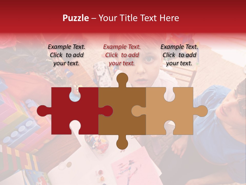 Painter Boy Woman PowerPoint Template