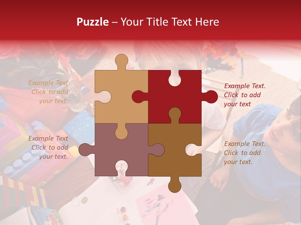 Painter Boy Woman PowerPoint Template