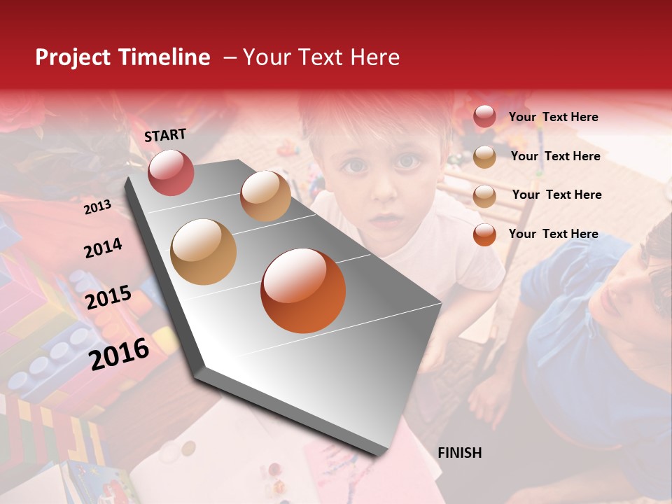 Painter Boy Woman PowerPoint Template