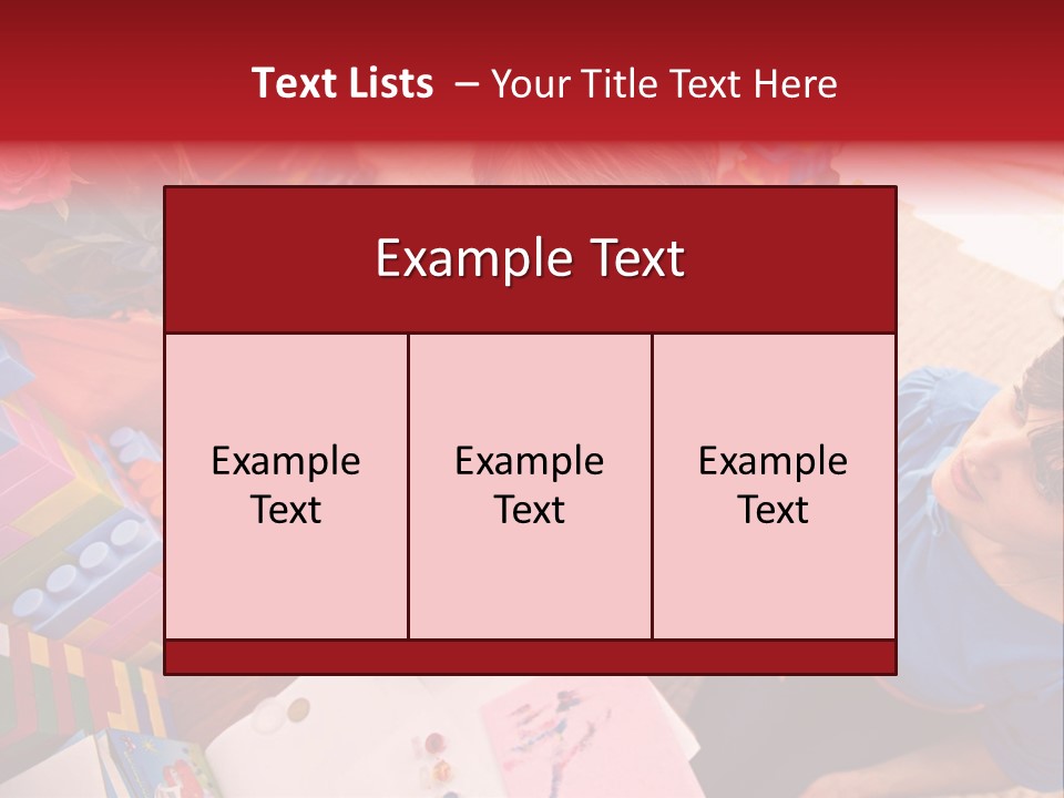 Painter Boy Woman PowerPoint Template