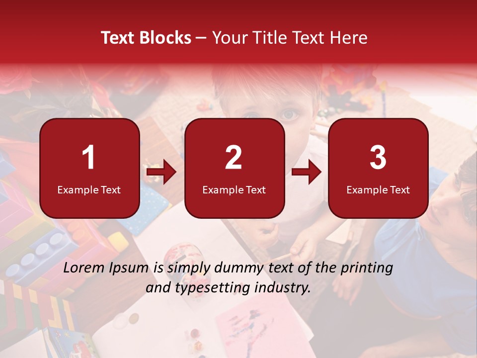 Painter Boy Woman PowerPoint Template