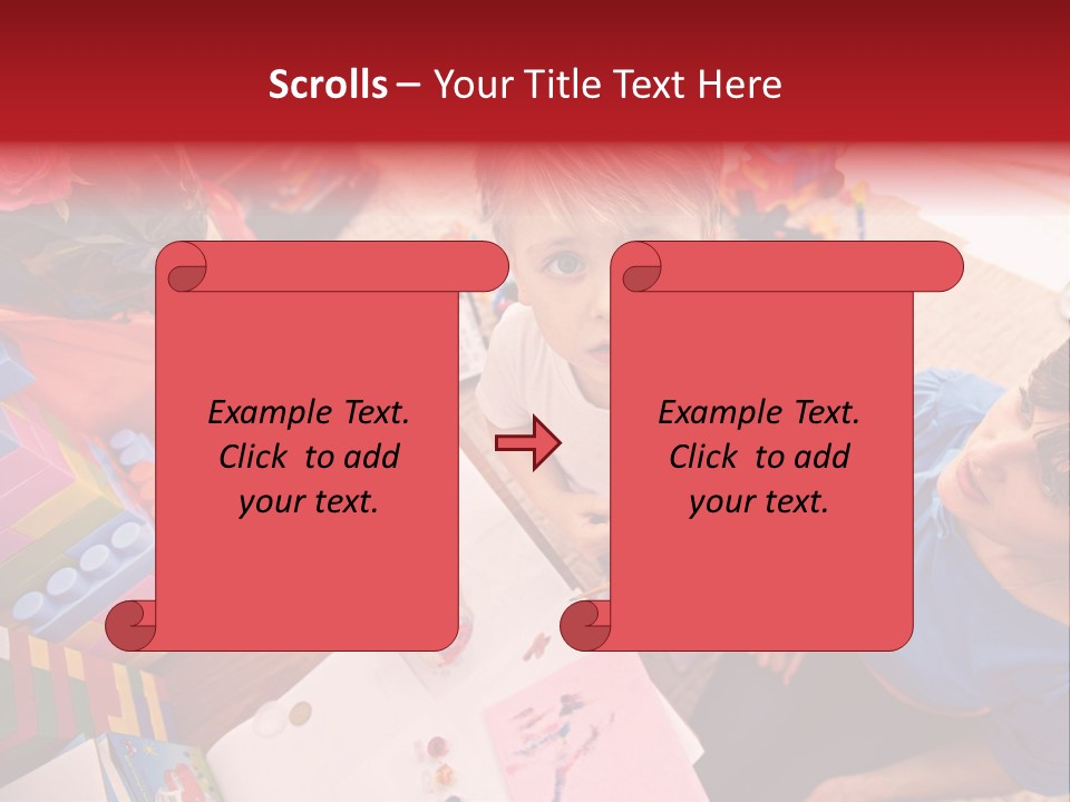 Painter Boy Woman PowerPoint Template