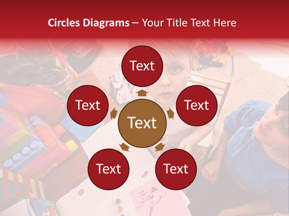 Painter Boy Woman PowerPoint Template