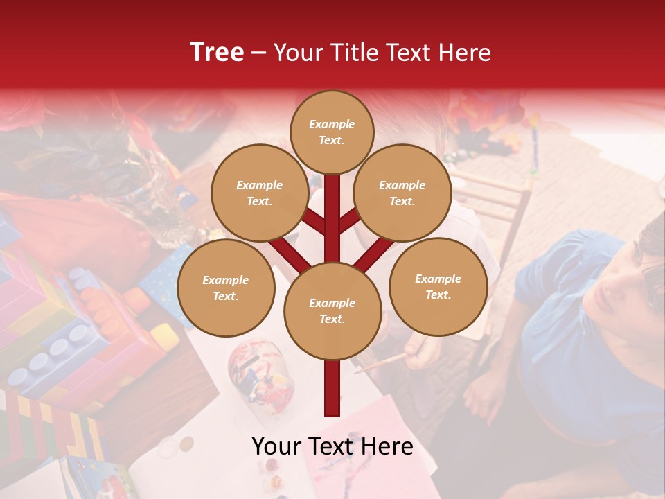 Painter Boy Woman PowerPoint Template