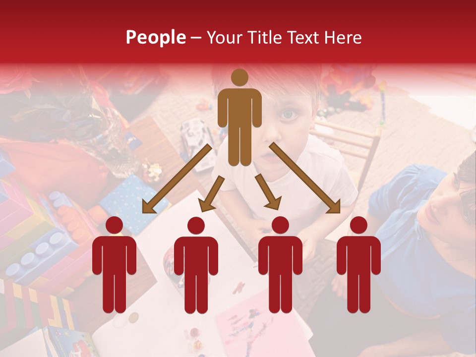 Painter Boy Woman PowerPoint Template