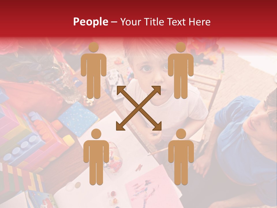 Painter Boy Woman PowerPoint Template