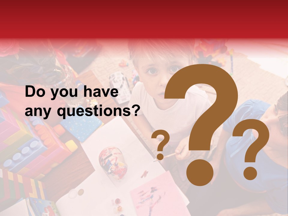 Painter Boy Woman PowerPoint Template