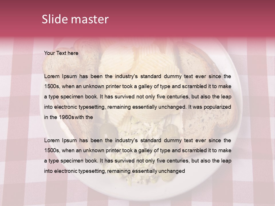 Wholewheat Toast Pickles PowerPoint Template