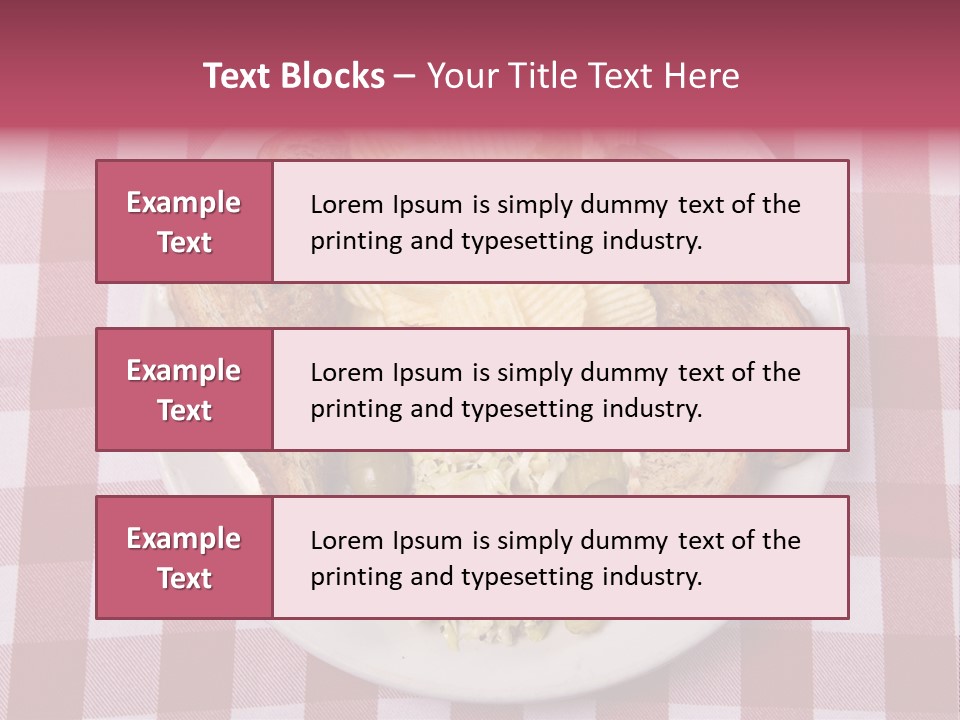 Wholewheat Toast Pickles PowerPoint Template