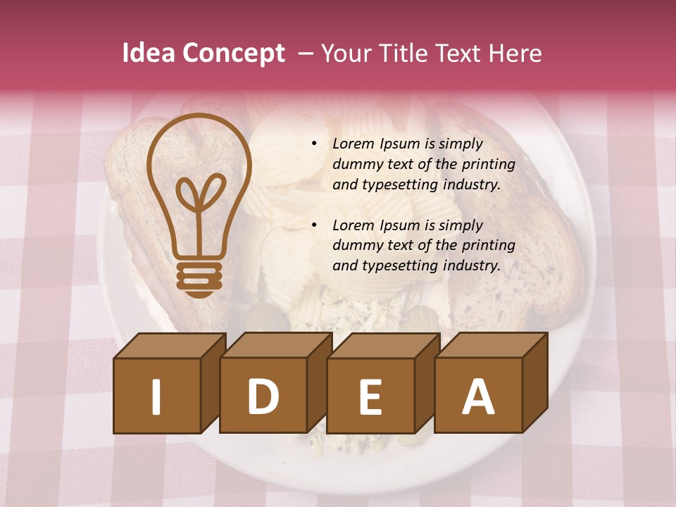 Wholewheat Toast Pickles PowerPoint Template