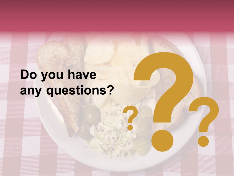 Wholewheat Toast Pickles PowerPoint Template