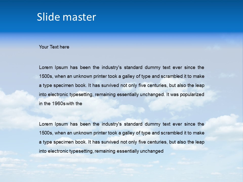 Group Blue Light PowerPoint Template