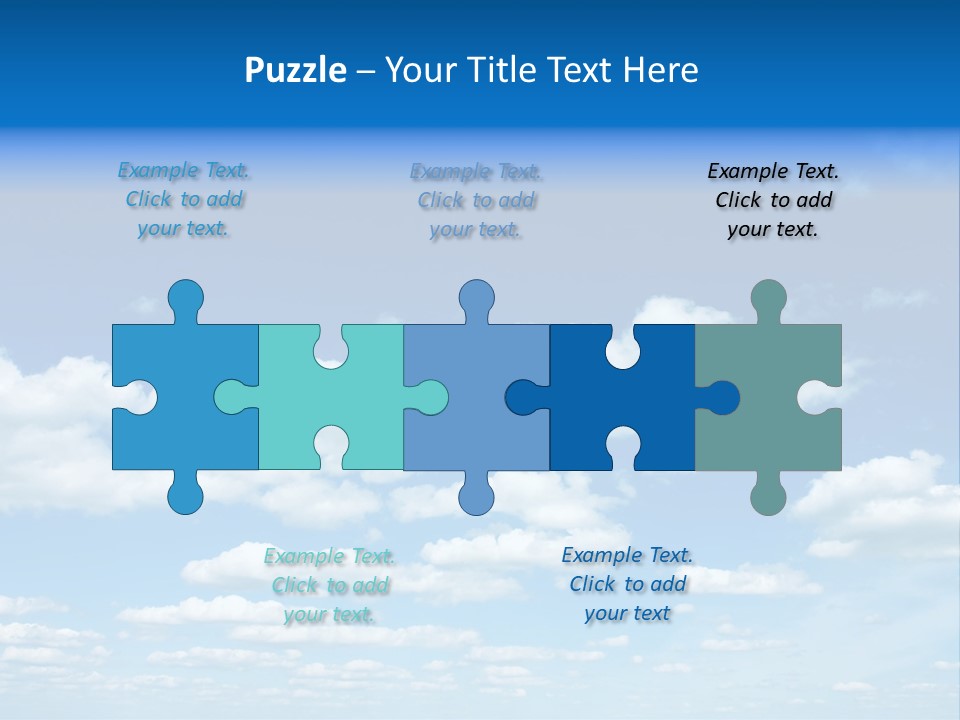 Group Blue Light PowerPoint Template