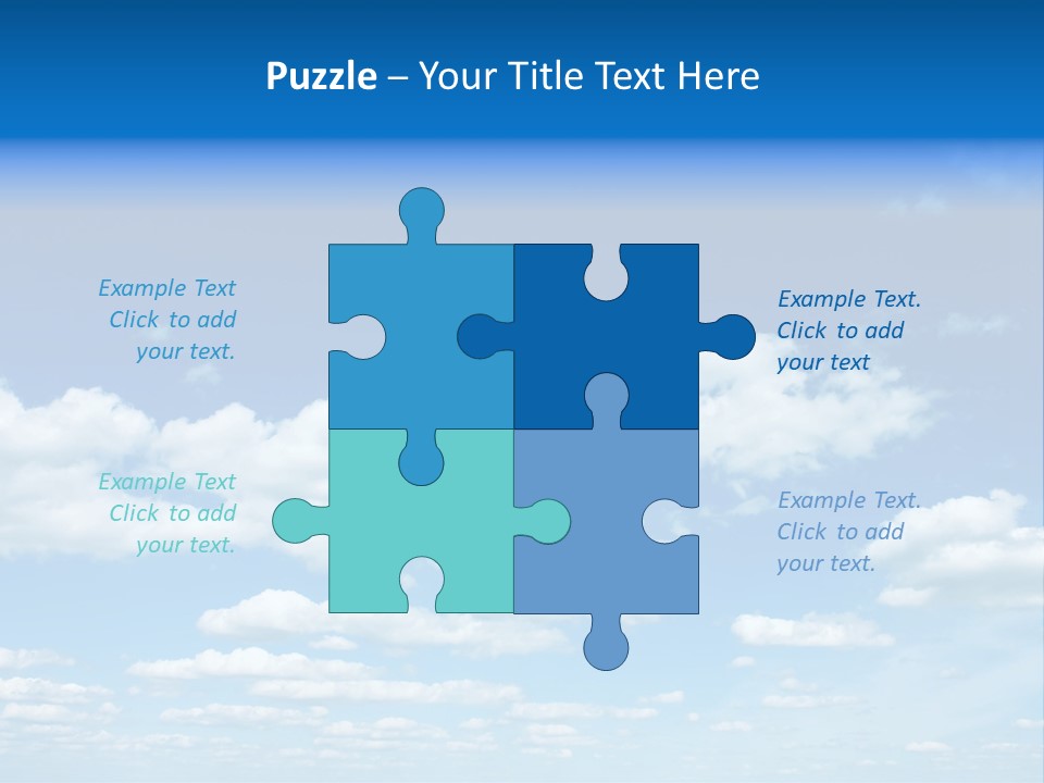 Group Blue Light PowerPoint Template