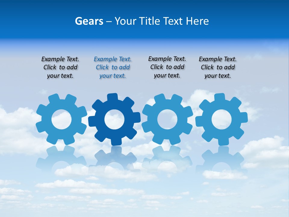 Group Blue Light PowerPoint Template