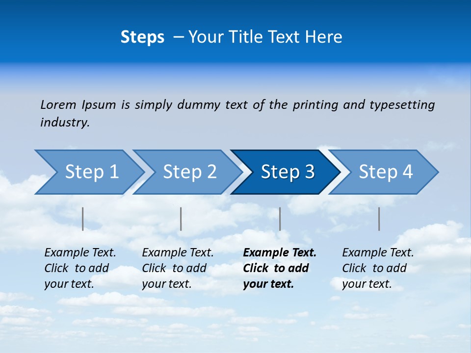 Group Blue Light PowerPoint Template