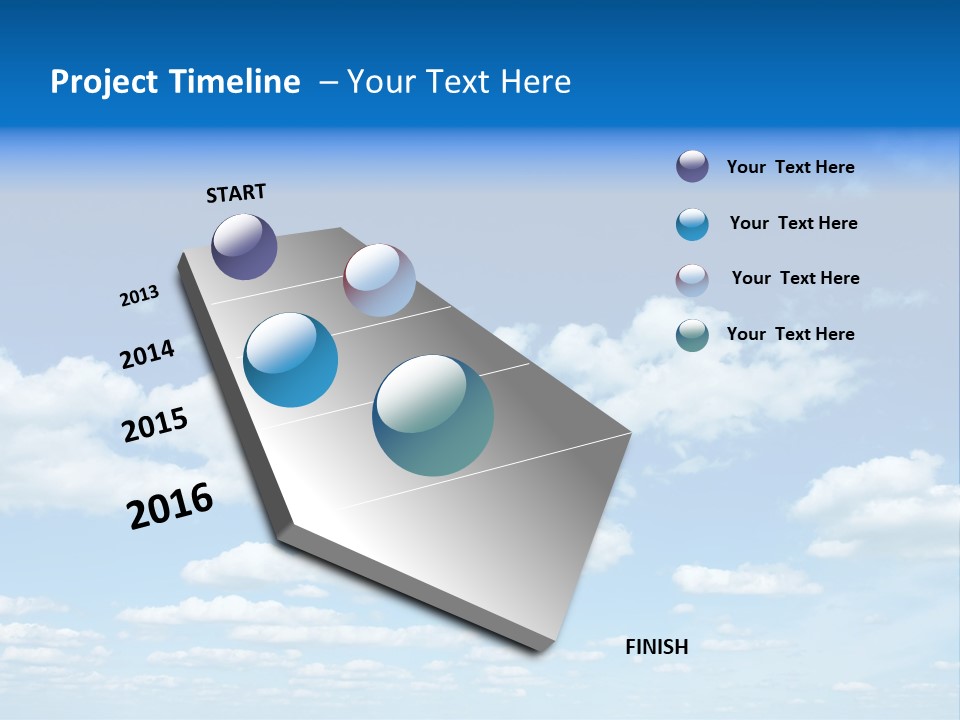 Group Blue Light PowerPoint Template
