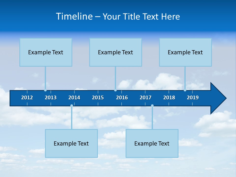 Group Blue Light PowerPoint Template