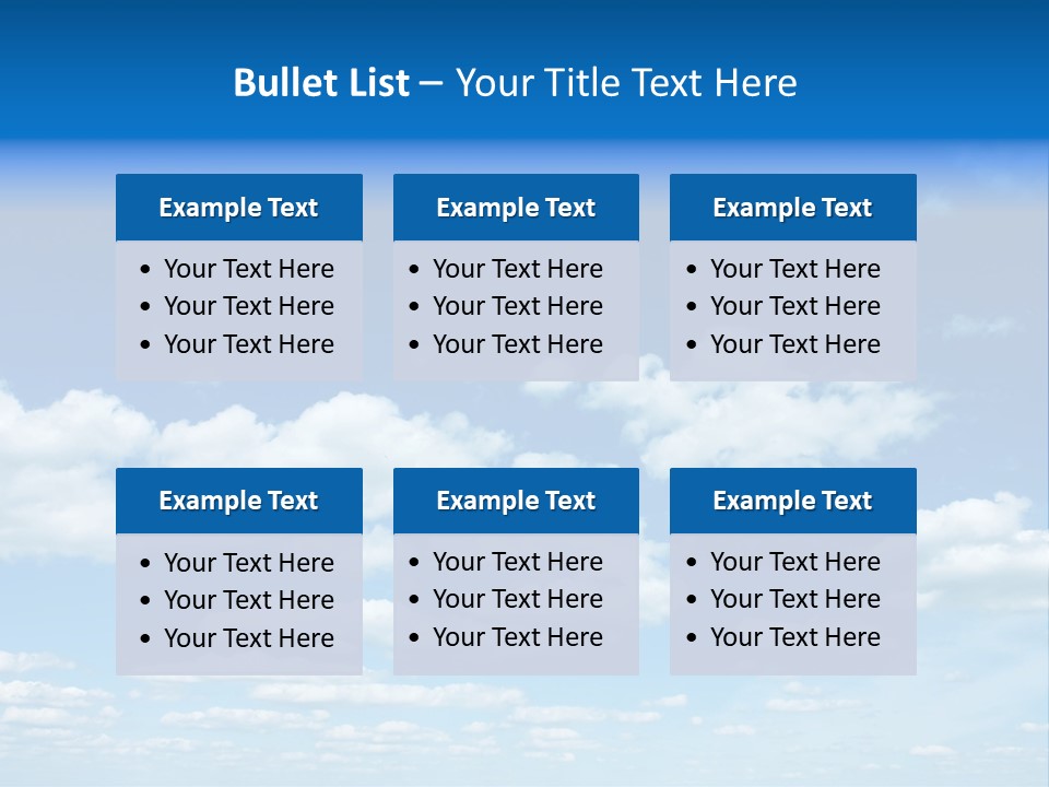 Group Blue Light PowerPoint Template
