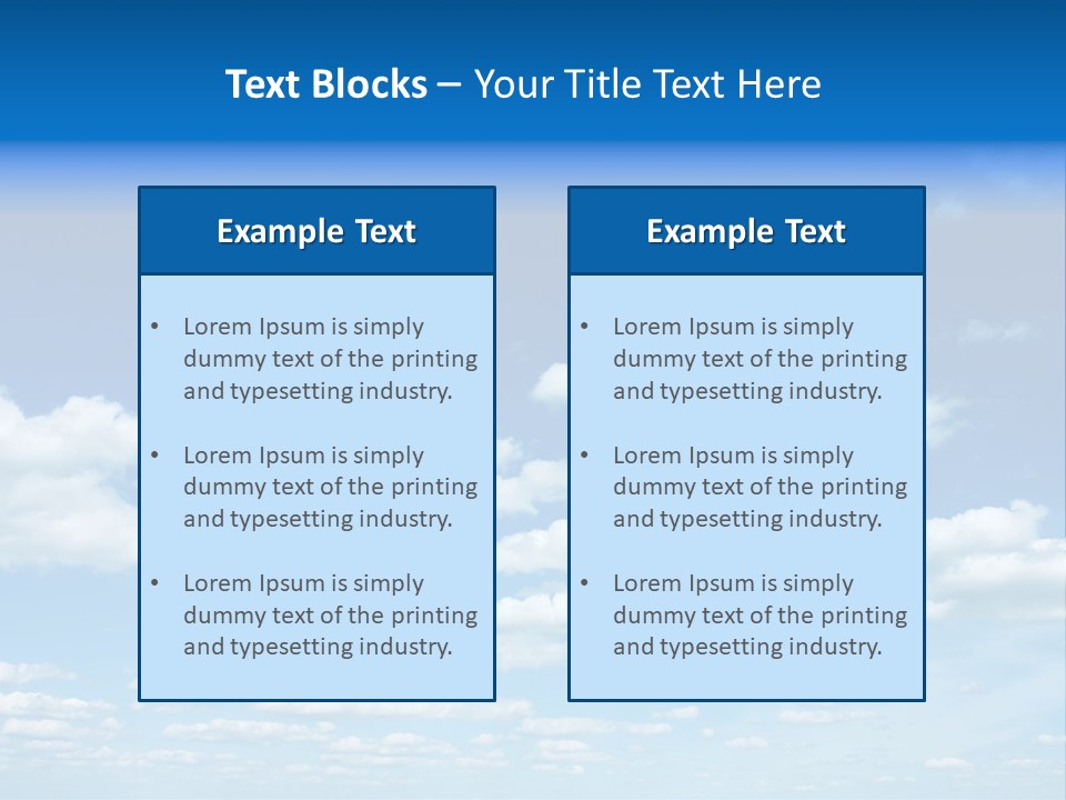 Group Blue Light PowerPoint Template