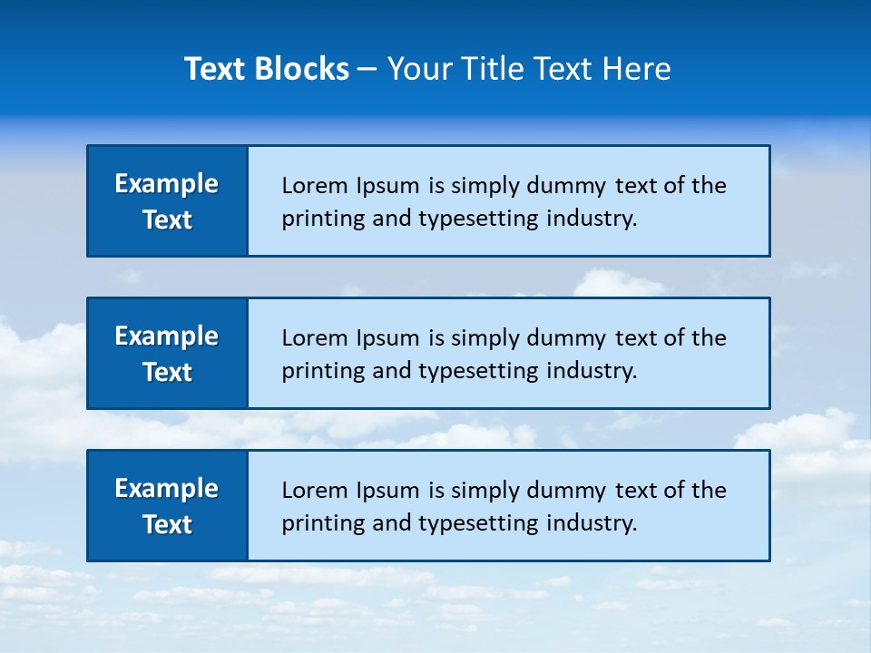 Group Blue Light PowerPoint Template