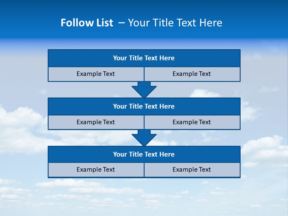 Group Blue Light PowerPoint Template