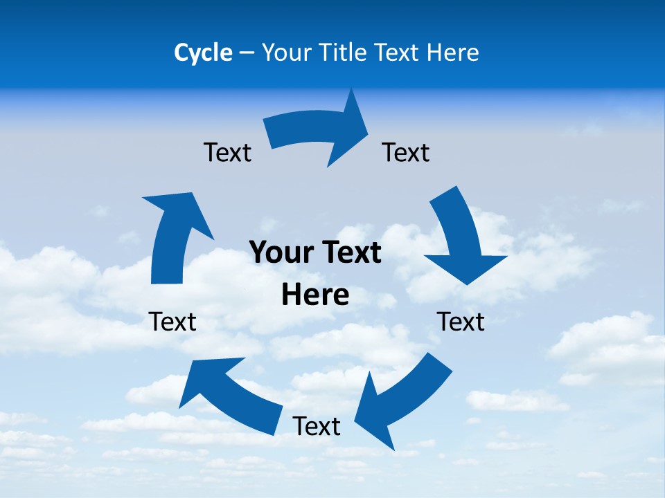 Group Blue Light PowerPoint Template