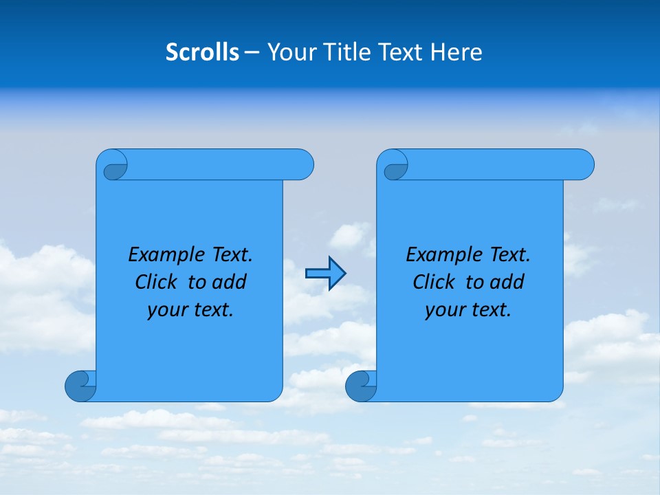 Group Blue Light PowerPoint Template