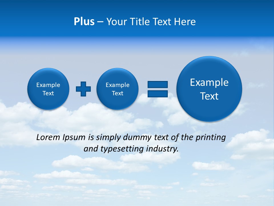 Group Blue Light PowerPoint Template