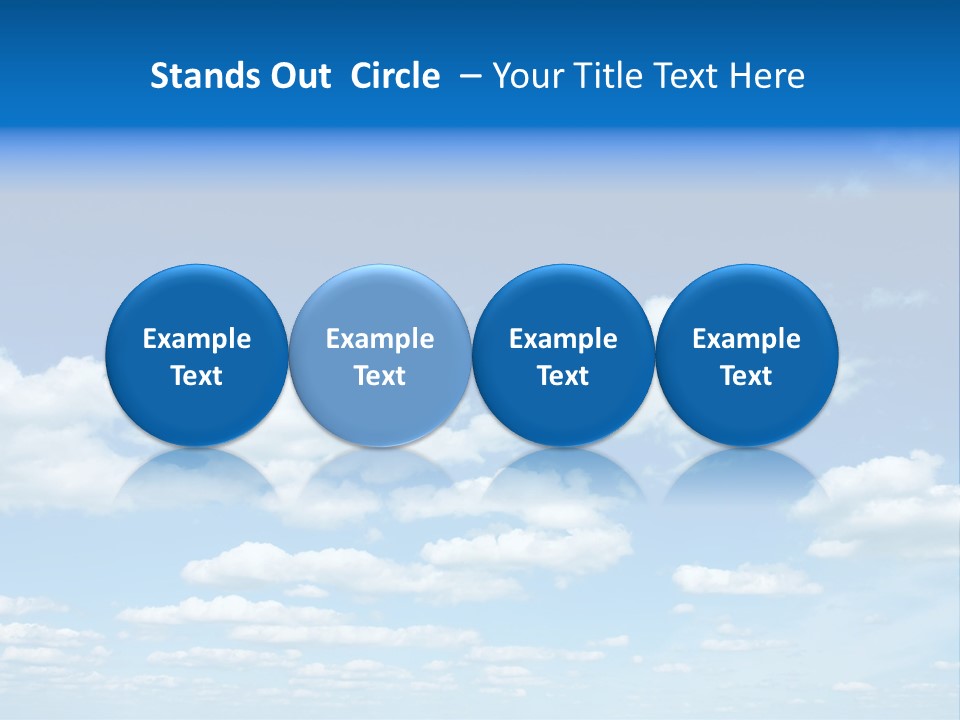 Group Blue Light PowerPoint Template