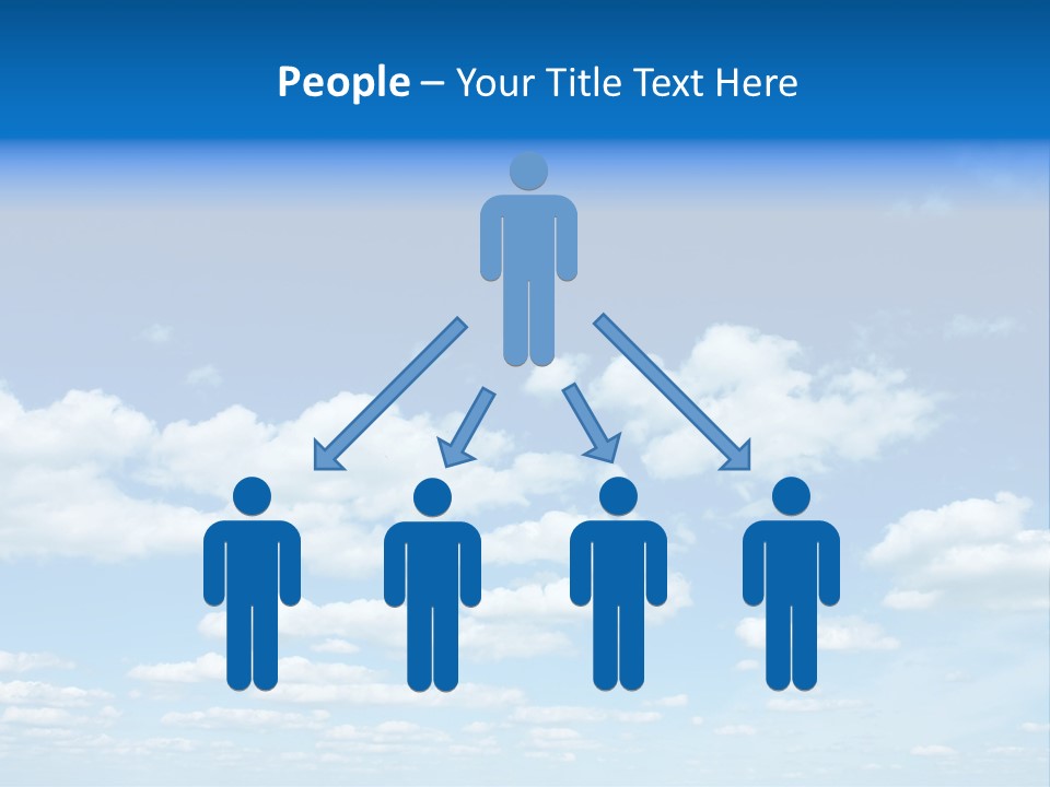 Group Blue Light PowerPoint Template