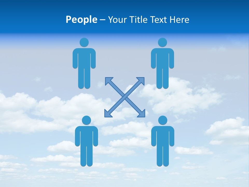 Group Blue Light PowerPoint Template