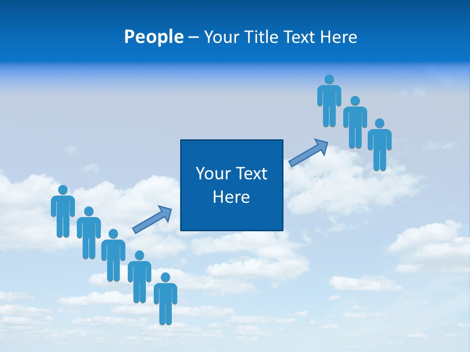Group Blue Light PowerPoint Template