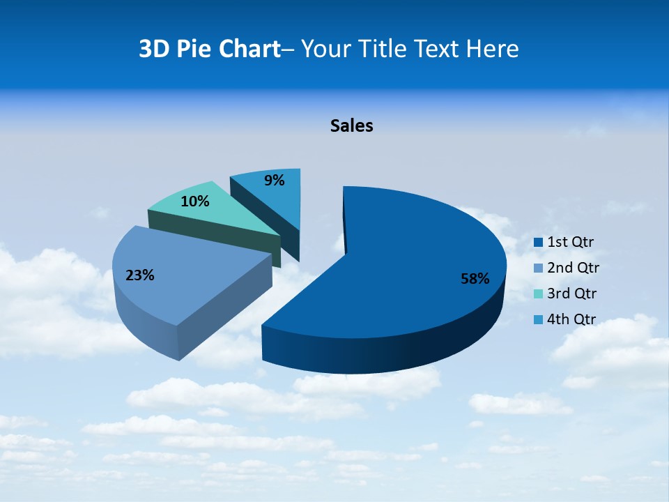 Group Blue Light PowerPoint Template