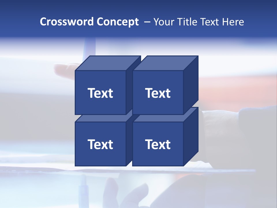 A Person Holding A Pen Over A Piece Of Paper PowerPoint Template