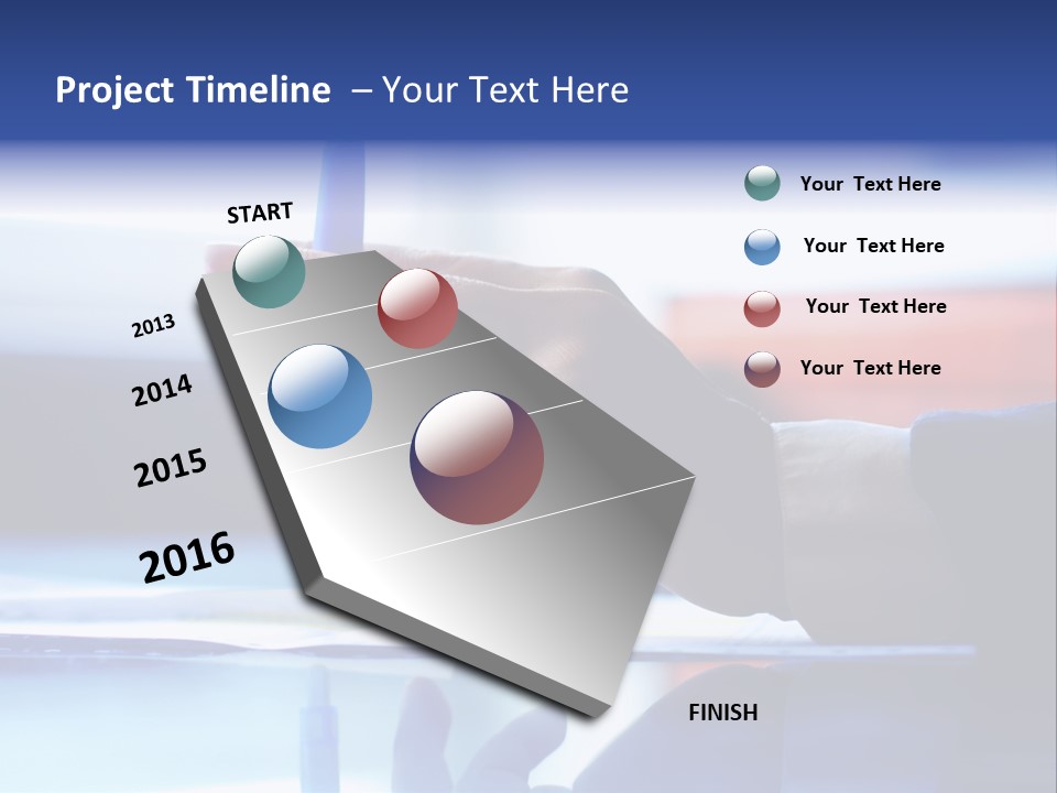 A Person Holding A Pen Over A Piece Of Paper PowerPoint Template