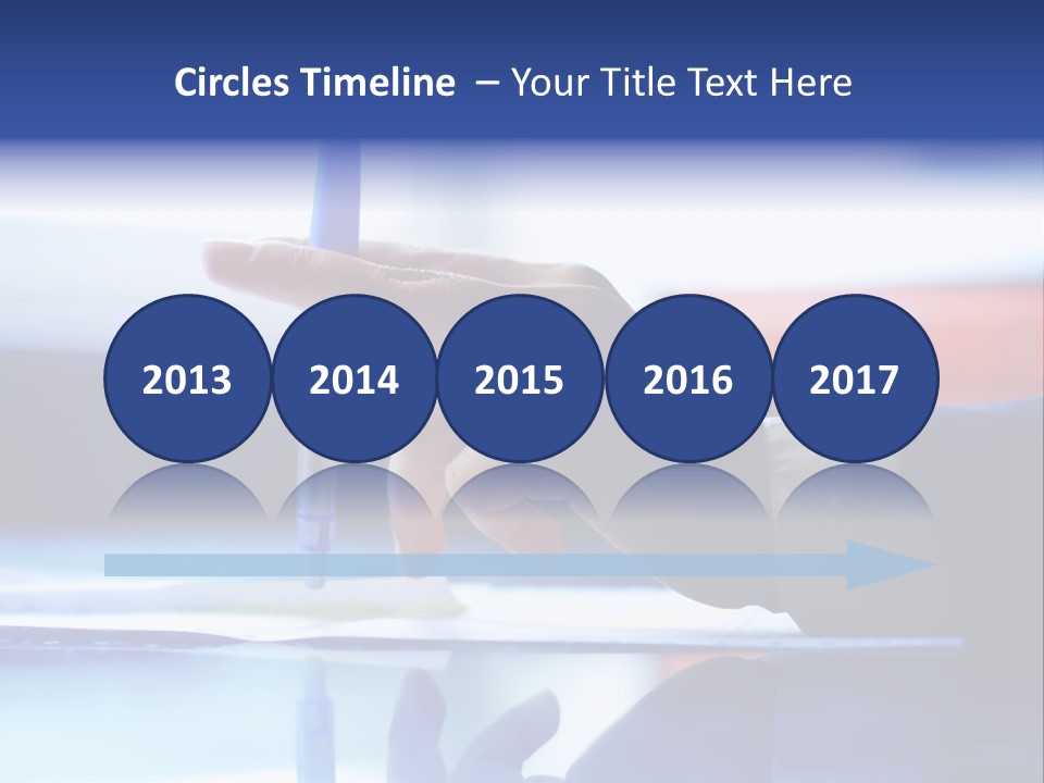 A Person Holding A Pen Over A Piece Of Paper PowerPoint Template