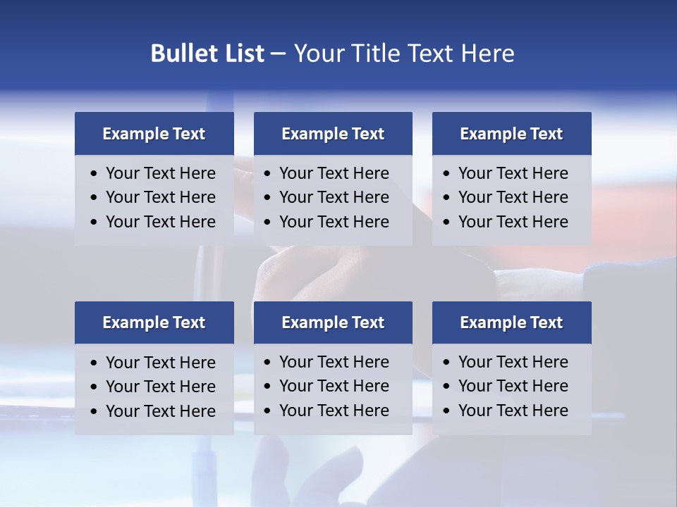 A Person Holding A Pen Over A Piece Of Paper PowerPoint Template