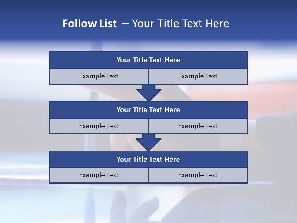 A Person Holding A Pen Over A Piece Of Paper PowerPoint Template