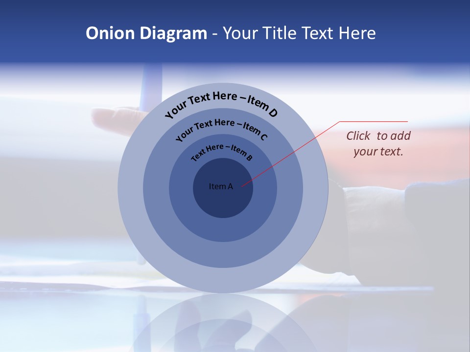 A Person Holding A Pen Over A Piece Of Paper PowerPoint Template
