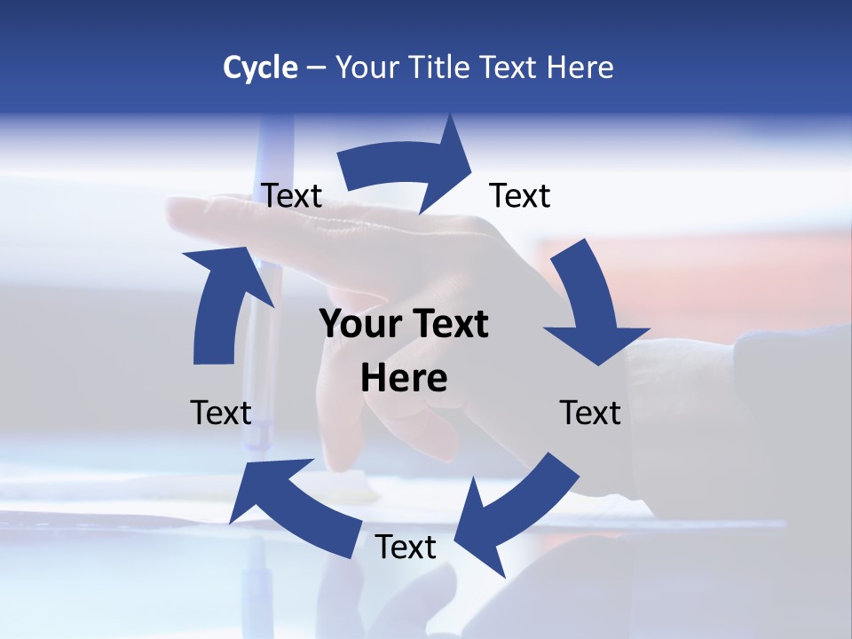 A Person Holding A Pen Over A Piece Of Paper PowerPoint Template
