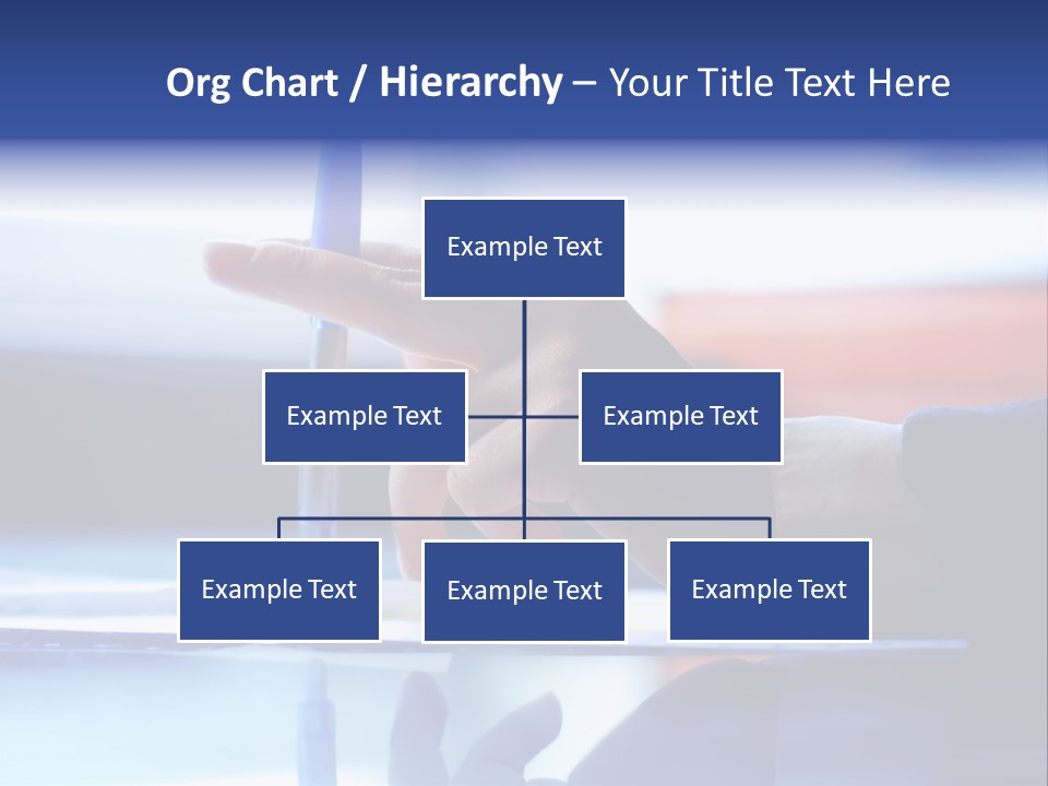 A Person Holding A Pen Over A Piece Of Paper PowerPoint Template