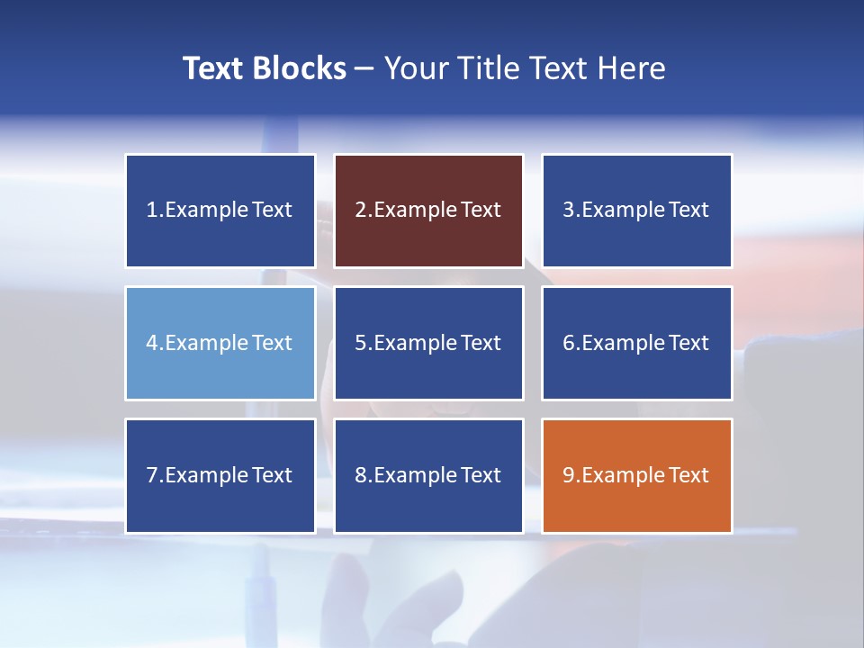 A Person Holding A Pen Over A Piece Of Paper PowerPoint Template